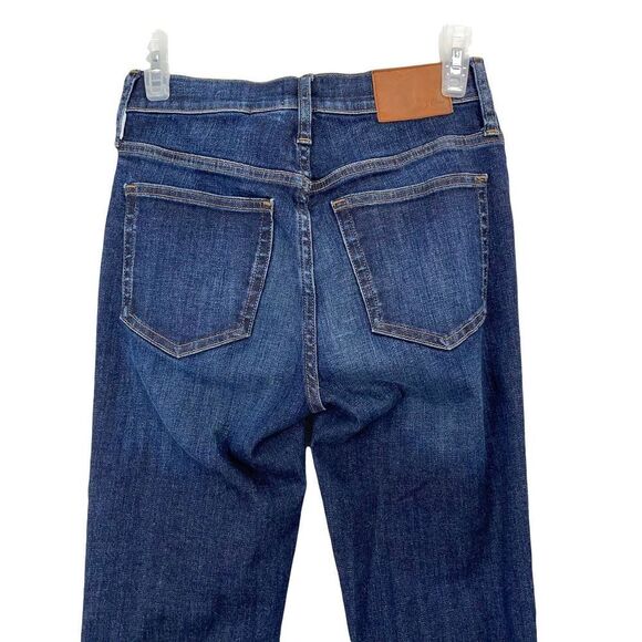 J. Crew 9" demi-boot crop jean in Dark Worn wash Sz 25 Item AB376 - Picture 6 of 10